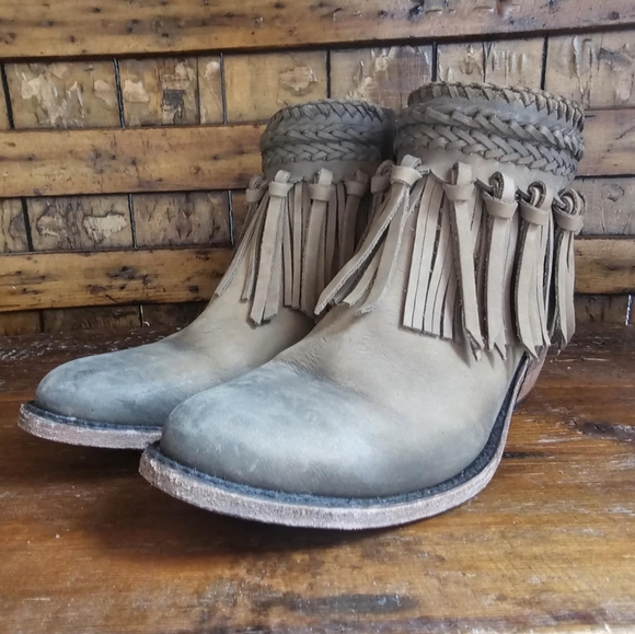 COPY - Liberty Black Fringe Booties Size 7 - Picture 4 of 6